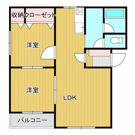 ＳＵＮハイツの物件間取画像